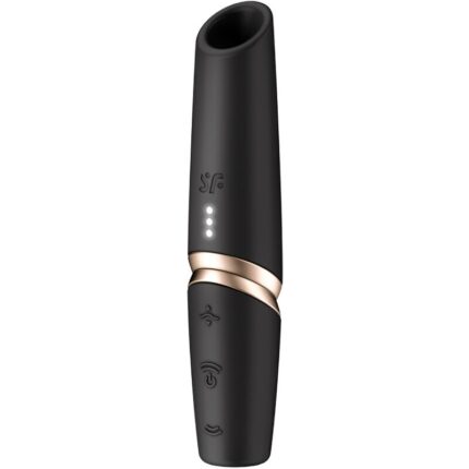 SATISFYER - PERFECT KISS ESTIMULADOR CLÍTORIS POR ONDAS NEGRO / DORADO - sexbliss - Foto 1