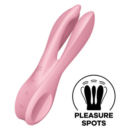 SATISFYER - THREESOME 1 VIBRADOR ROSA - sexbliss - Foto 1