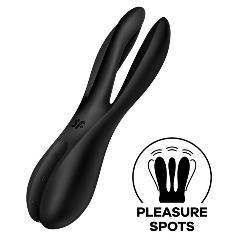 SATISFYER - THREESOME 2 VIBRADOR NEGRO - Foto 1 SATISFYER - THREESOME 2 VIBRADOR NEGRO - sexbliss - Foto 1