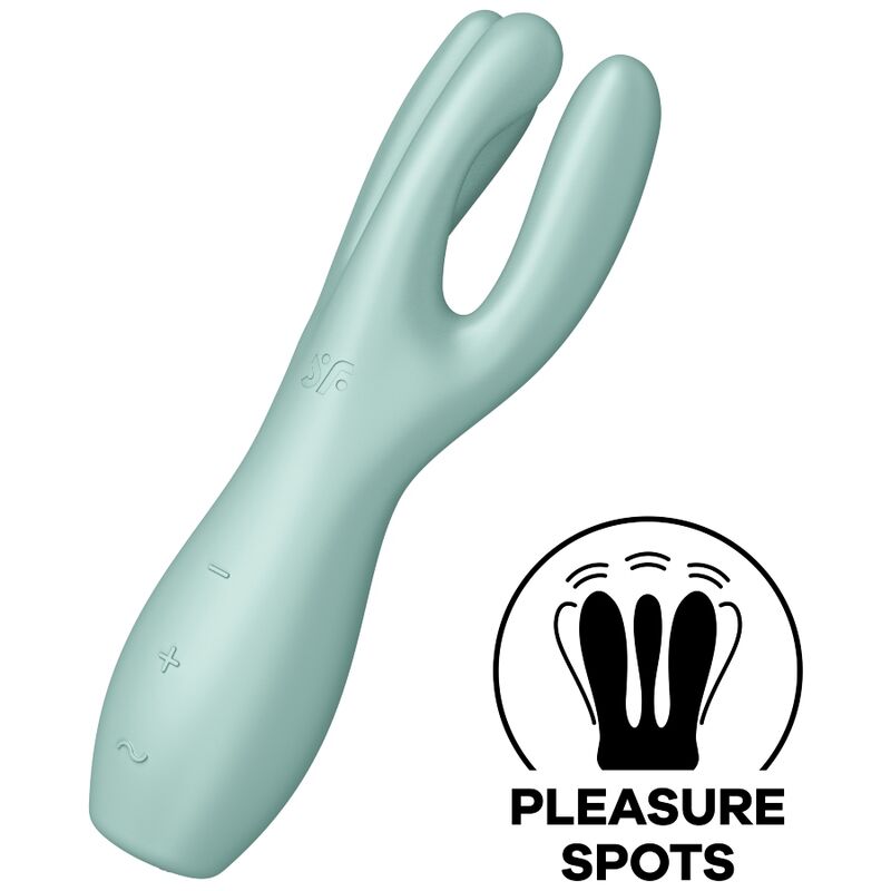 SATISFYER - THREESOME 3 VIBRADOR VERDE - Foto 1 SATISFYER - THREESOME 3 VIBRADOR VERDE - sexbliss - Foto 1