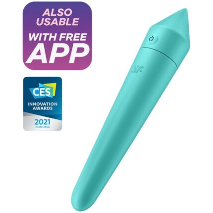 SATISFYER - ULTRA POWER BULLET 8 BALA VIBRADORA TURQUESA - sexbliss - Foto 1
