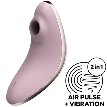 SATISFYER - VULVA LOVER 1 ESTIMULADOR Y VIBRADOR VIOLETA - sexbliss - Foto 1