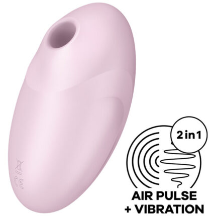 SATISFYER - VULVA LOVER 3 ESTIMULADOR Y VIBRADOR ROSA - sexbliss - Foto 1