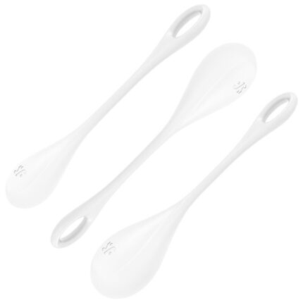 SATISFYER - YONI POWER 1 KIT DE ENTRENAMIENTO BLANCO - sexbliss - Foto 1