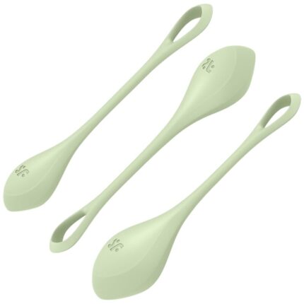 SATISFYER - YONI POWER 2 KIT DE ENTRENAMIENTO VERDE - sexbliss - Foto 1