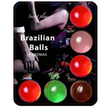 SECRETPLAY - 6 HOT BALLS LUBRICANTE CON AROMA DE FRUTAS - sexbliss - Foto 1