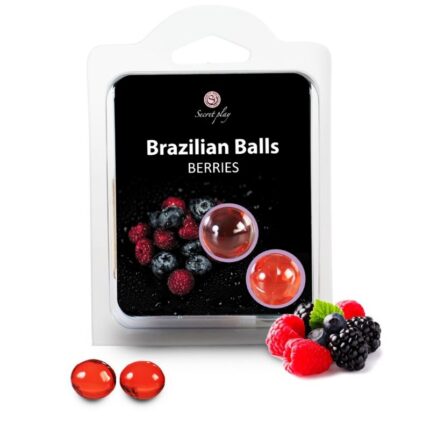 SECRETPLAY - BRAZILIAN BALLS FRUTAS DEL BOSQUE SET 2 BOLAS - sexbliss - Foto 1