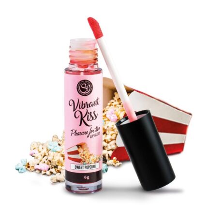 SECRETPLAY - LIP GLOSS VIBRANT KISS  PALOMITAS DULCES - sexbliss - Foto 1