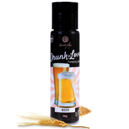 SECRETPLAY - LUBRICANTE DRUN IN LOVE CERVEZA 60 ML - sexbliss - Foto 1