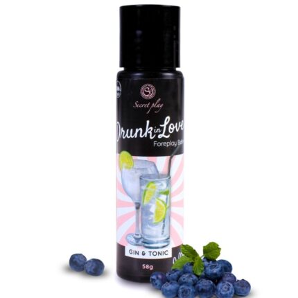 SECRETPLAY - LUBRICANTE DRUNK IN LOVE GIN&TONIC 60 ML - sexbliss - Foto 1