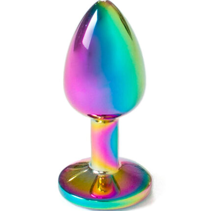 SECRETPLAY - METAL BUTT PLUG MULTICOLOR TALLA S 7 CM - sexbliss - Foto 1