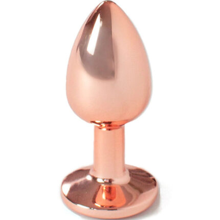 SECRETPLAY - METAL BUTT PLUG ORO ROSA TALLA S 7 CM - sexbliss - Foto 1