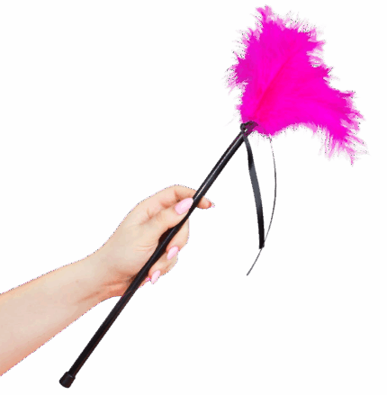 SECRETPLAY - PLUMERO PLUMAS ROSA 40 CM - sexbliss - Foto 1