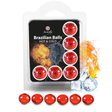 SECRETPLAY - SET 6 BRAZILIAN BALLS EFECTO FRIO Y CALOR - sexbliss - Foto 1