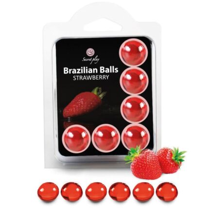 SECRETPLAY - SET 6 BRAZILIAN BALLS FRESA - sexbliss - Foto 1