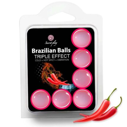 SECRETPLAY - SET 6 BRAZILIAN BALLS TRIPLE EFECTO - sexbliss - Foto 1