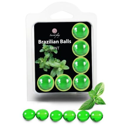 SECRETPLAY - SET 6 BRAZILIANS BALLS MENTA - sexbliss - Foto 1