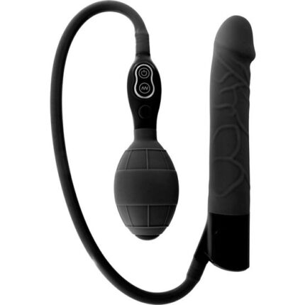SEVEN CREATIONS - VIBRADOR HINCHABLE NEGRO - sexbliss - Foto 1