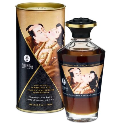 SHUNGA - ACEITE MASAJE EFECTO CALOR SABOR CAFÉ 100 ML - sexbliss - Foto 1