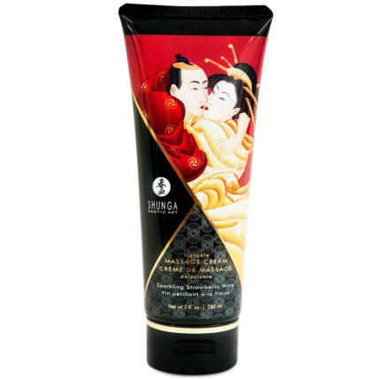 SHUNGA - CREMA MASAJE FRESAS Y CAVA 200 ML - sexbliss - Foto 1