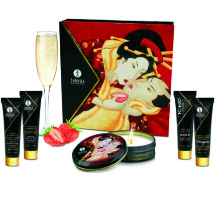 SHUNGA - KIT SECRET GEISHA FRESAS Y CAVA - sexbliss - Foto 1