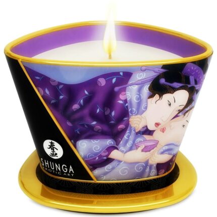 SHUNGA - MINI CARESS BY CANDELIGHT VELA MASAJE FRUTAS EXÓTICAS 170 ML - sexbliss - Foto 1