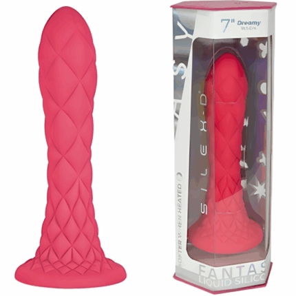 SILEXD - DREAMY DILDO FANTASY SILICONA LIQUIDA TERMOREACTIVO FUCSIA 18.5 CM - sexbliss - Foto 1