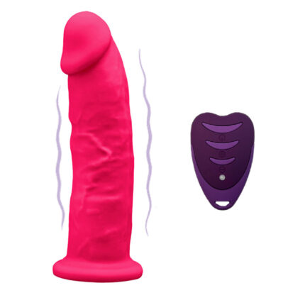 SILEXD - PENE REALÍSTICO MODELO 2 ROSA + CONTROL REMOTO LRS 17 CM - sexbliss - Foto 1