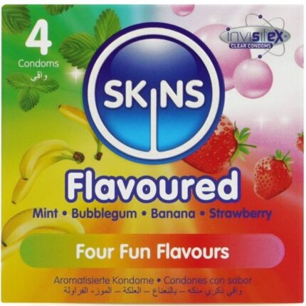 SKINS - MULTI SABORES PRESERVATIVOS PREMIUM PACK 4 - sexbliss - Foto 1