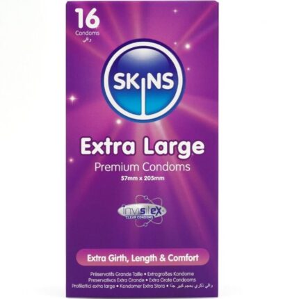 SKINS - TAMAÑO XL PRESERVATIVOS PREMIUM PACK 16 - sexbliss - Foto 1