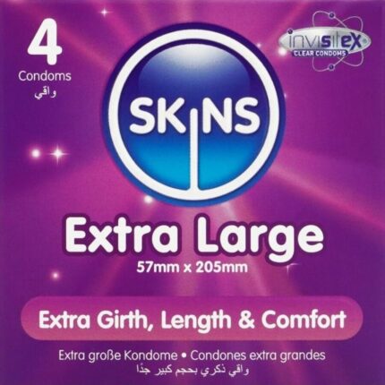 SKINS - TAMAÑO XL PRESERVATIVOS PREMIUM PACK 4 - sexbliss - Foto 1