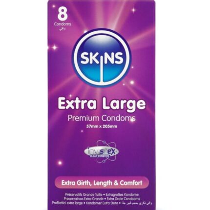 SKINS - TAMAÑO XL PRESERVATIVOS PREMIUM PACK 8 - sexbliss - Foto 1