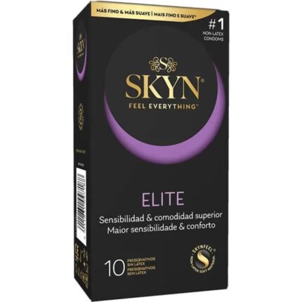 SKYN - PRESERVATIVO ELITE ULTRAFINO 10 UNIDADES - sexbliss - Foto 1