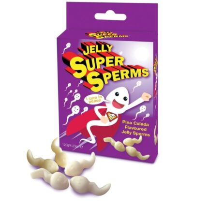 SPENCER & FLEETWOOD - JELLY SUPER SPERM GOMINOLAS FORMA ESPERMA 120 GR - sexbliss - Foto 1