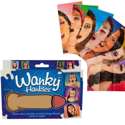 SPENCER & FLEETWOOD - WANKY HANKIES 7 PAÑUELOS EXTRA GRANDES MUJERES - sexbliss - Foto 1