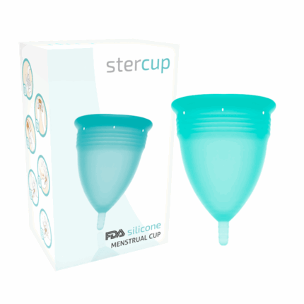 STERCUP - COPA MENSTRUAL FDA SILICONA AQUAMARINA - TALLA L - sexbliss - Foto 1
