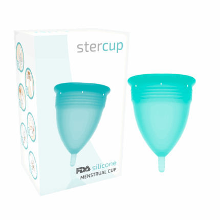 STERCUP - COPA MENSTRUAL FDA SILICONA AQUAMARINA - TALLA S - sexbliss - Foto 1