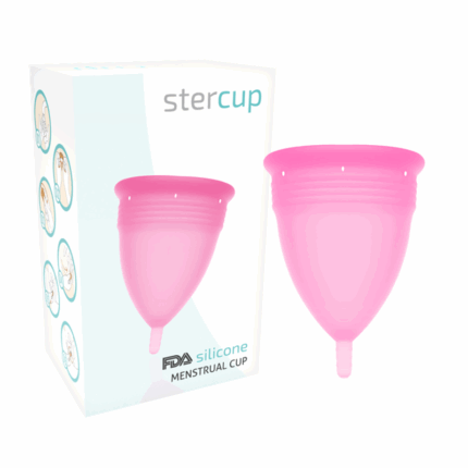 STERCUP - COPA MENSTRUAL FDA SILICONA ROSA - TALLA L - sexbliss - Foto 1