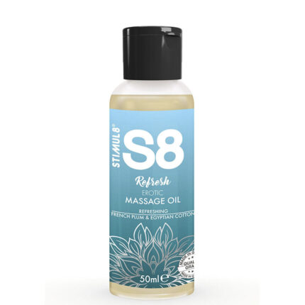 STIMUL8 - S8 REFRESH ACEITE DE MASAJE ERÓTICO ALGODÓN 50 ML - sexbliss - Foto 1