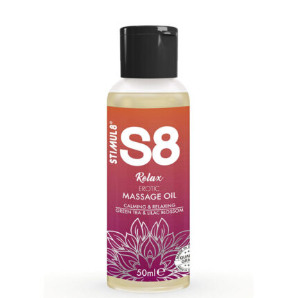 STIMUL8 - S8 RELAX ACEITE DE MASAJE ERÓTICO TÉ VERDE 50 ML - sexbliss - Foto 1