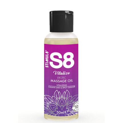 STIMUL8 - S8 VITALIZE ACEITE DE MASAJE ERÓTICO LIMA 50 ML - sexbliss - Foto 1