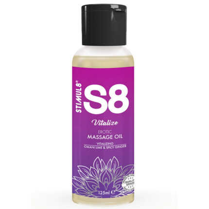 STIMUL8 - S8 VITALIZE ACEITE DE MASAJE LIMA 125 ML - sexbliss - Foto 1