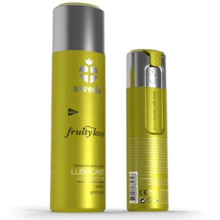 SWEDE - FRUITY LOVE LUBRICANTE PERA GOLDEN Y VAINILLA 50 ML - sexbliss - Foto 1