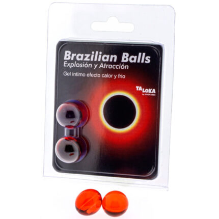 TALOKA - BRAZILIAN BALLS GEL EXCITANTE EFECTO CALOR Y FRÍO 2 BOLAS - sexbliss - Foto 1