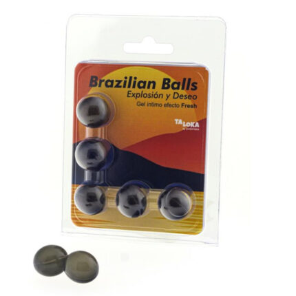 TALOKA - BRAZILIAN BALLS GEL EXCITANTE EFECTO FRESCOR 5 BOLAS - sexbliss - Foto 1