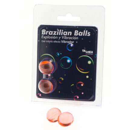 TALOKA - BRAZILIAN BALLS GEL EXCITANTE EFECTO VIBRACIÓN 2 BOLAS - sexbliss - Foto 1