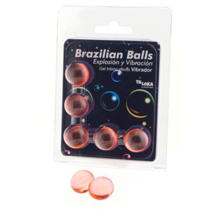 TALOKA - BRAZILIAN BALLS GEL EXCITANTE EFECTO VIBRACIÓN 5 BOLAS - sexbliss - Foto 1