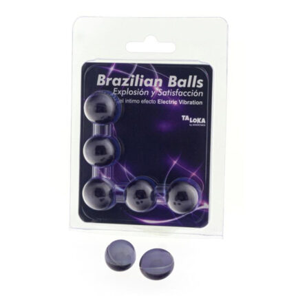 TALOKA - BRAZILIAN BALLS GEL EXCITANTE EFECTO VIBRACIÓN ELÉCTRICA 5 BOLAS - sexbliss - Foto 1