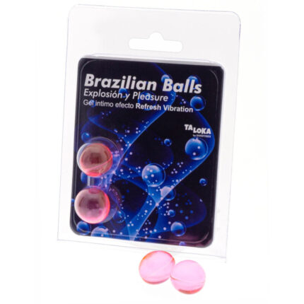 TALOKA - BRAZILIAN BALLS GEL EXCITANTE EFECTO VIBRACIÓN REFRESCANTE 2 BOLAS - sexbliss - Foto 1
