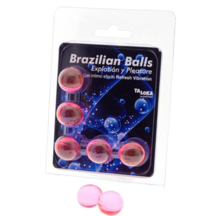 TALOKA - BRAZILIAN BALLS GEL EXCITANTE EFECTO VIBRACIÓN REFRESCANTE 5 BOLAS - sexbliss - Foto 1